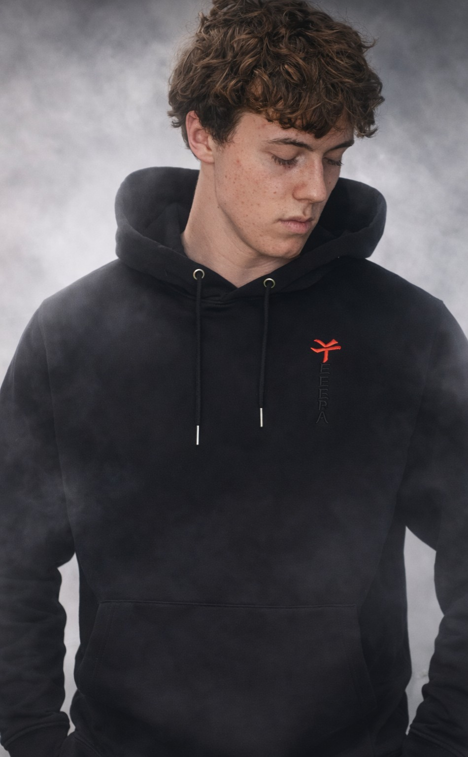 Drache Hoodie Schwarz/Weiß