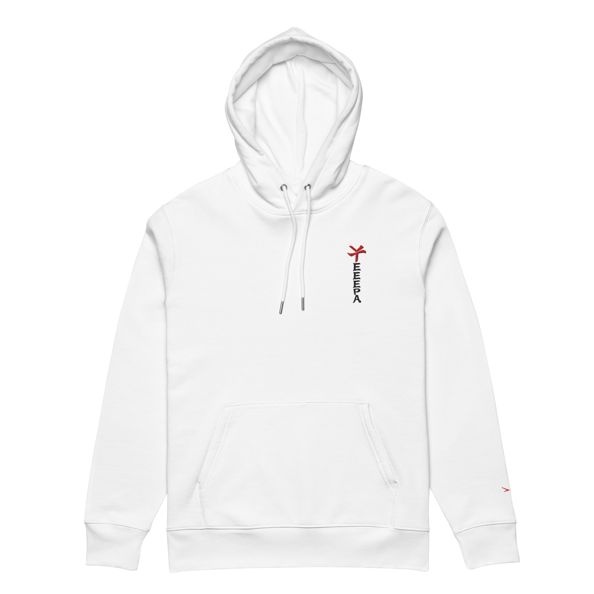 Kranich Hoodie Schwarz/Weiß