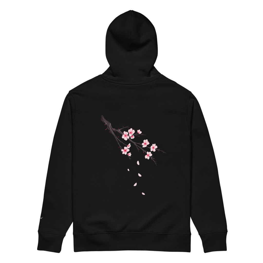 Sakura Hoodie Backprint Schwarz/Navy