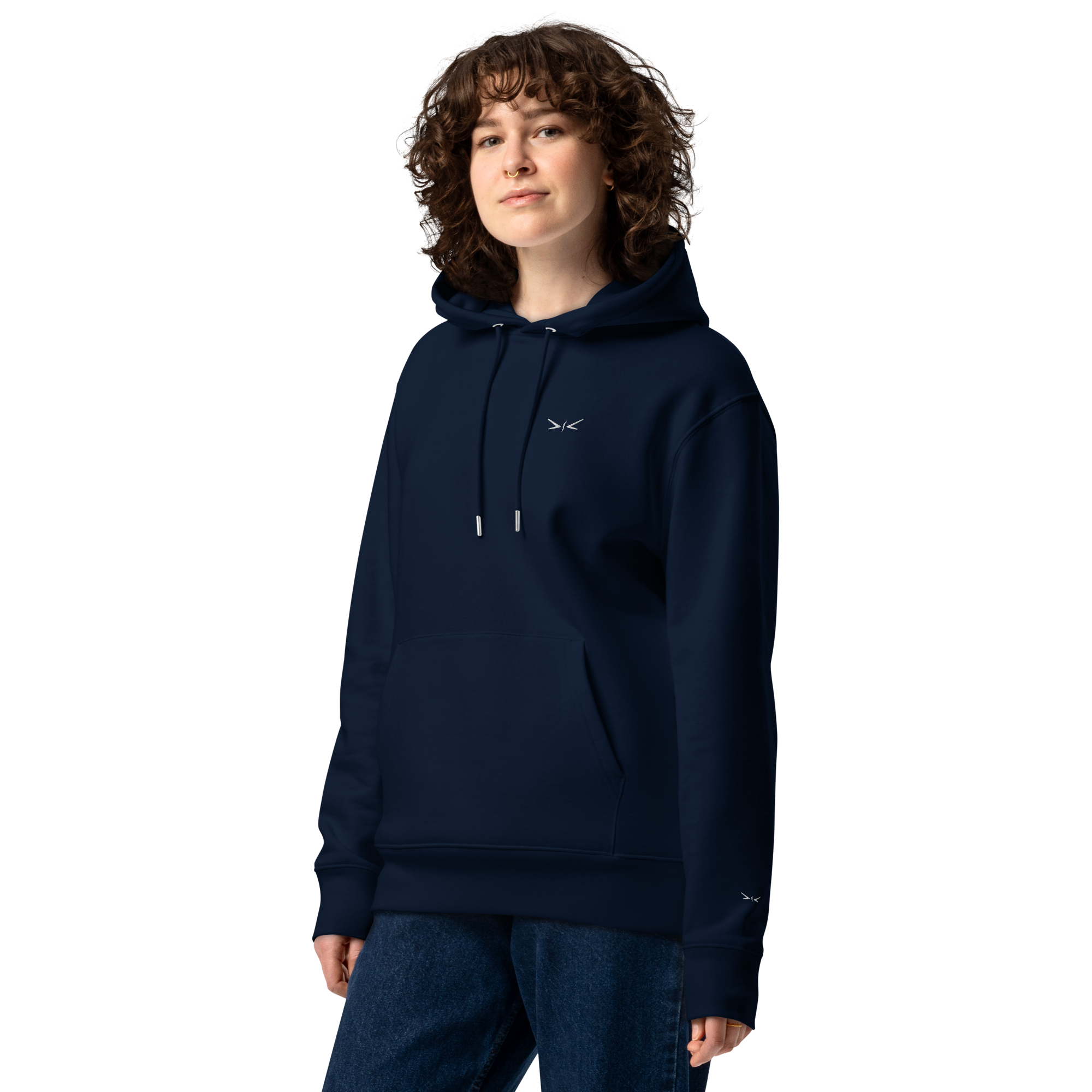Sakura Hoodie Backprint Schwarz/Navy