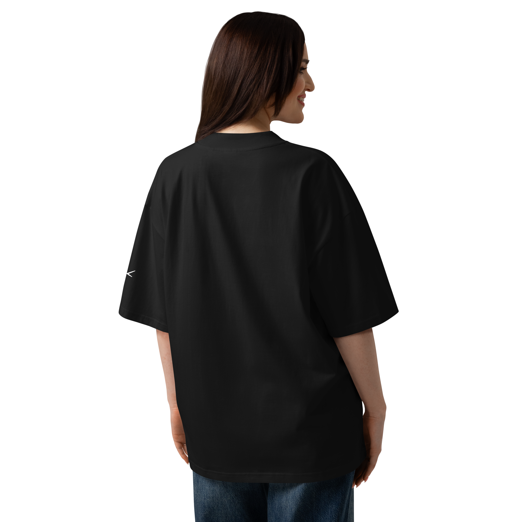 Sakura Shirt Brustprint Schwarz/Navy