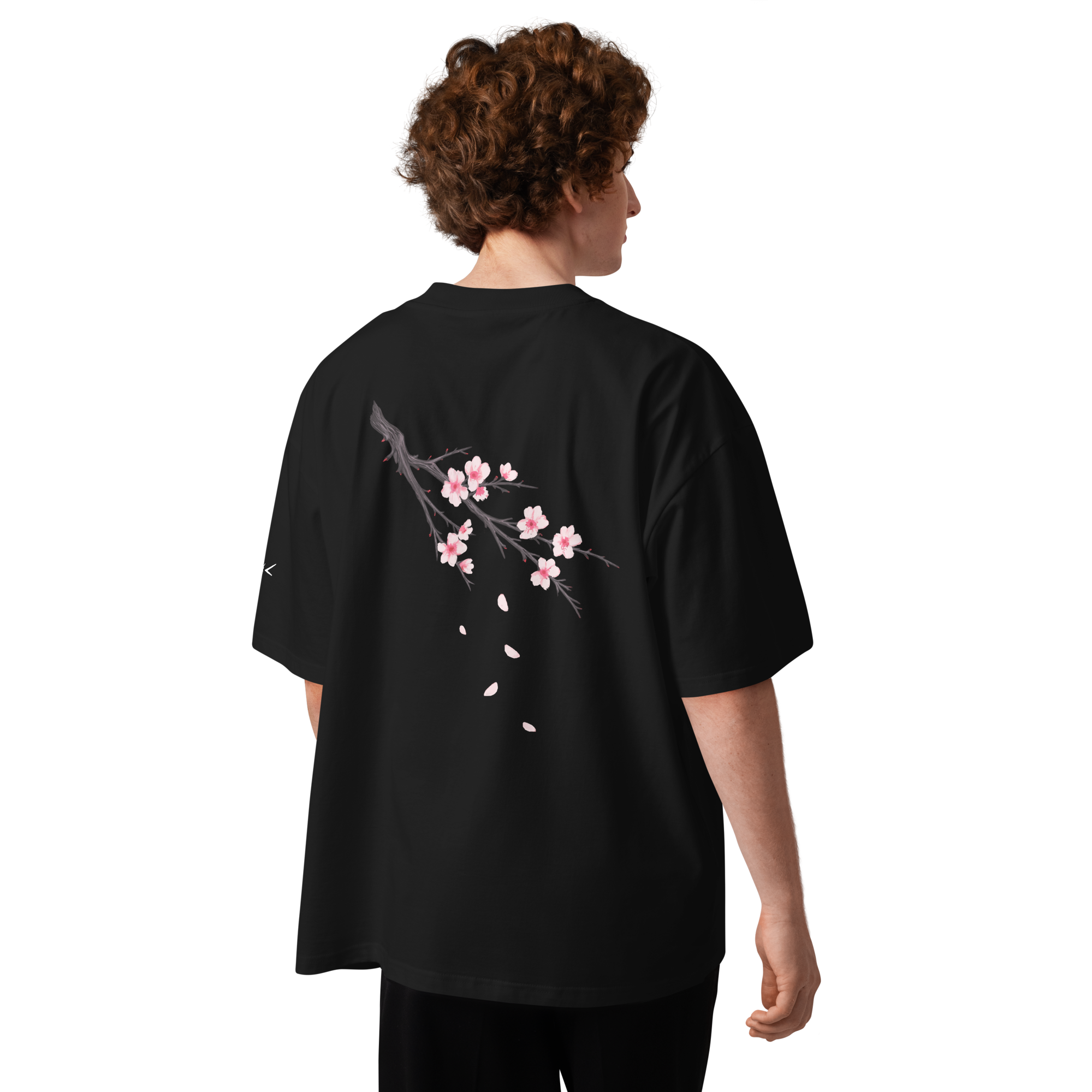 Sakura Shirt Backprint Schwarz/Navy