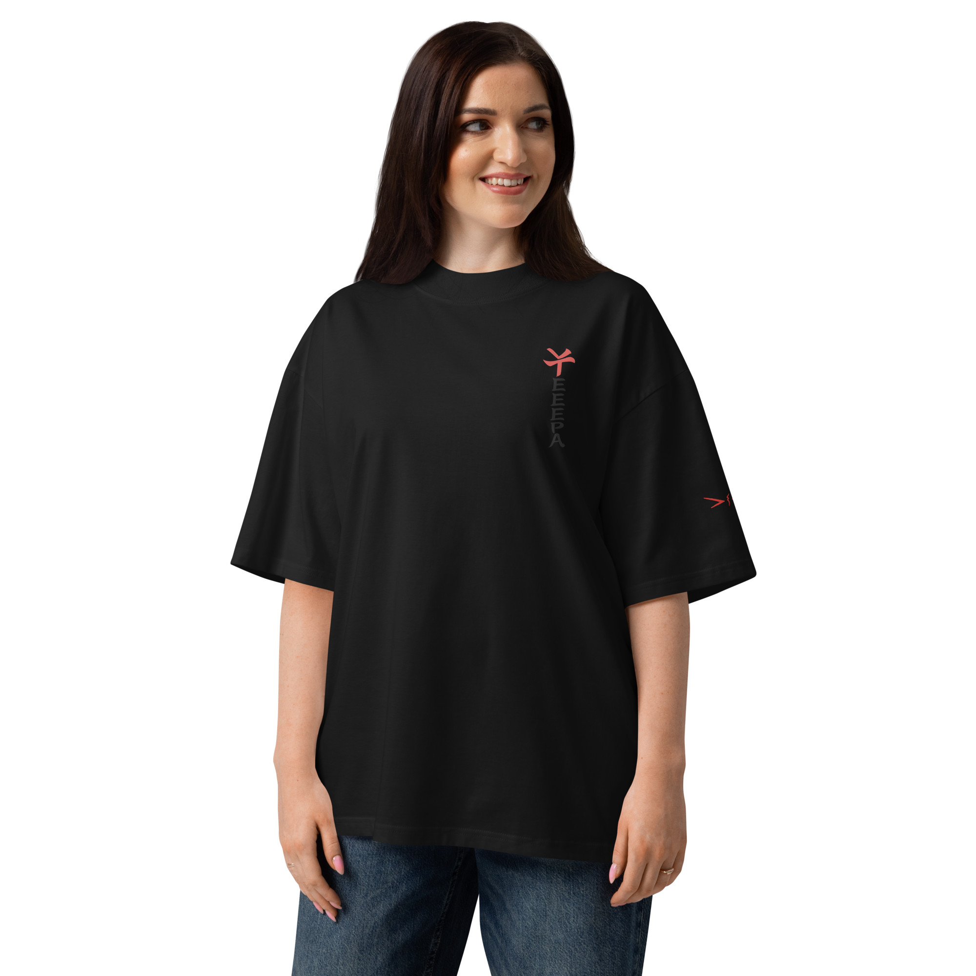 Drache Shirt Schwarz/Weiß