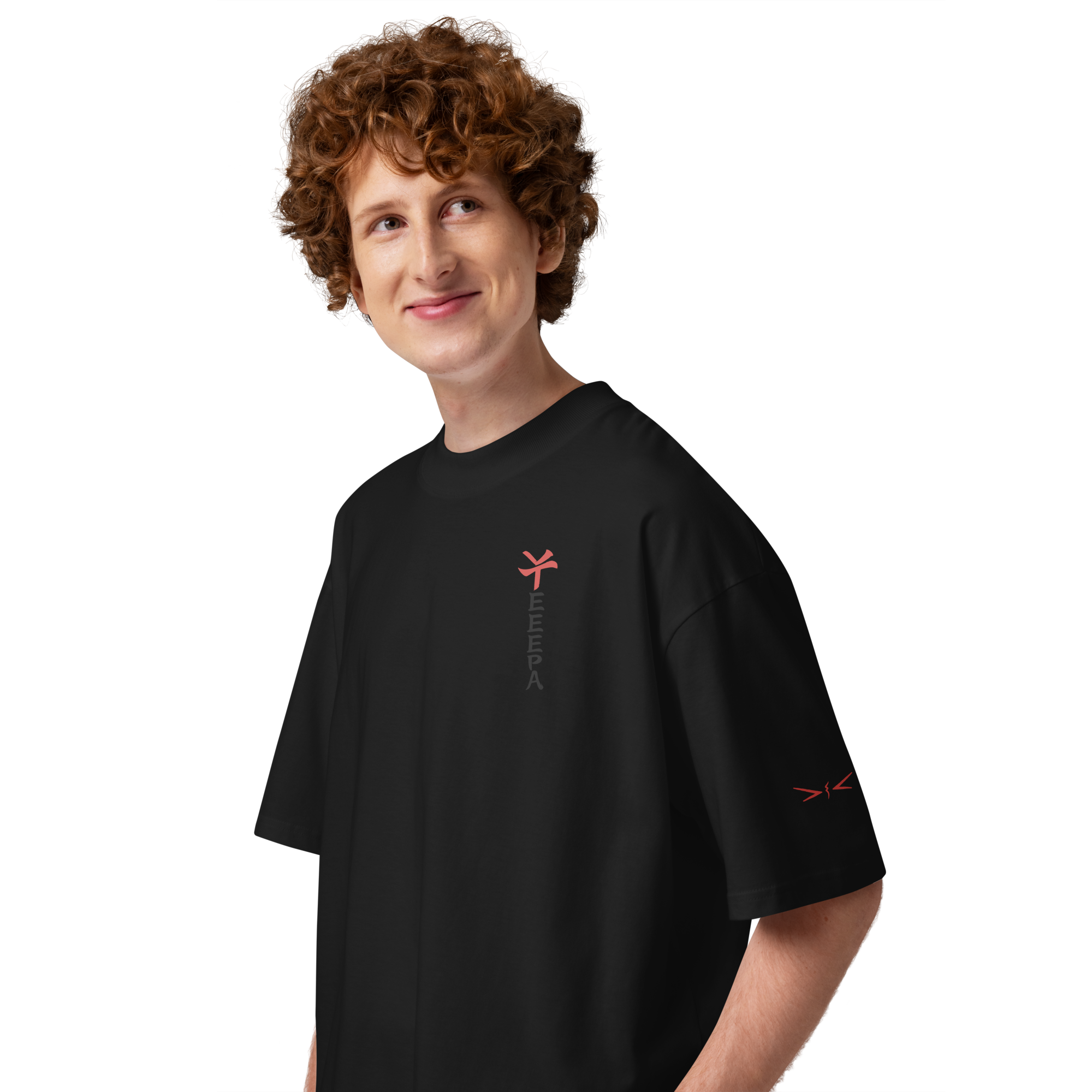 Drache Shirt Schwarz/Weiß