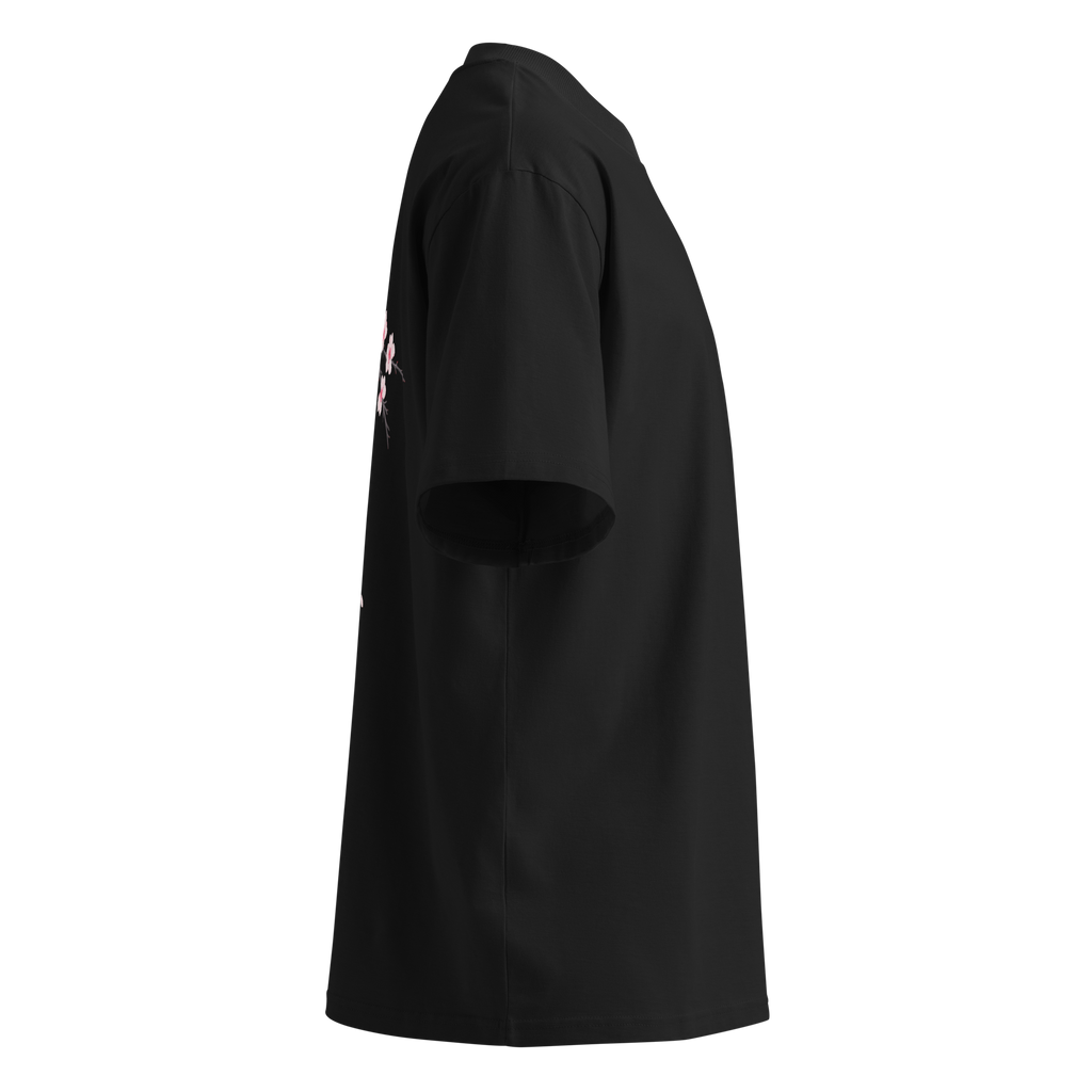 Sakura Shirt Backprint Schwarz/Navy