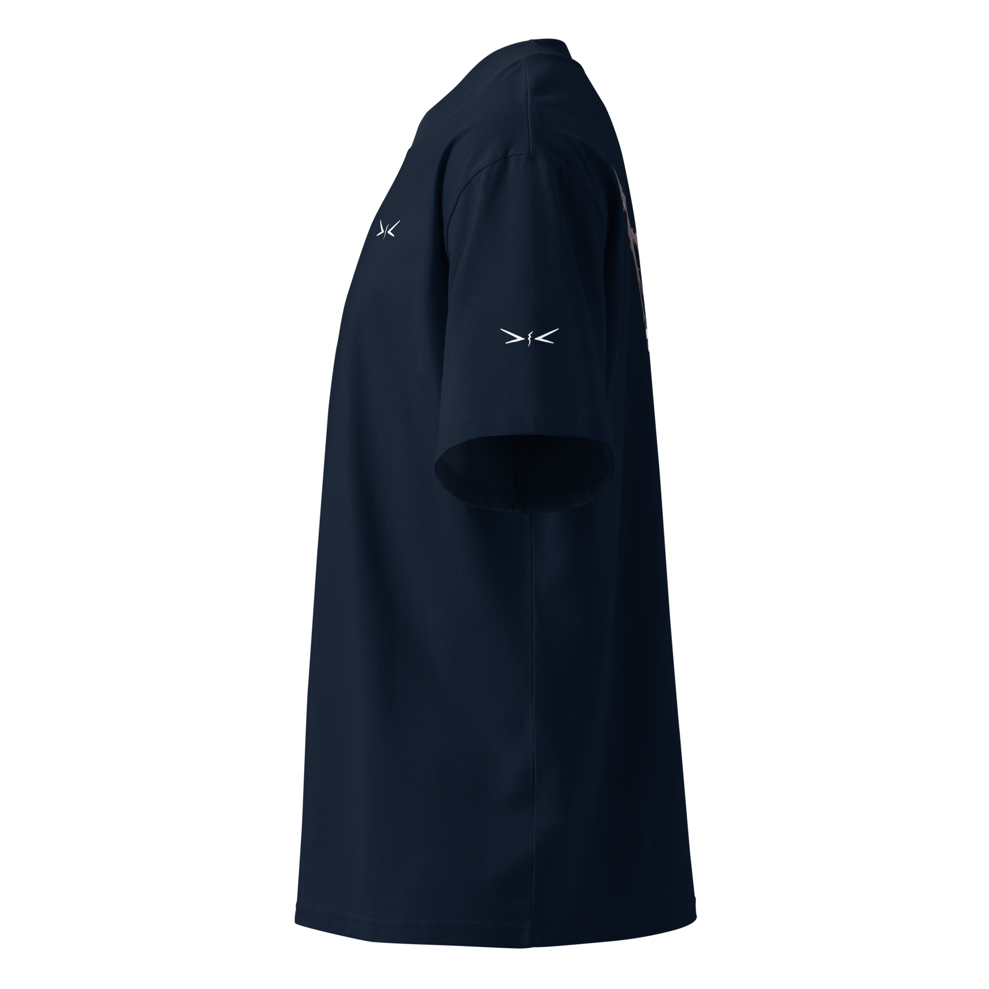 Sakura Shirt Backprint Schwarz/Navy