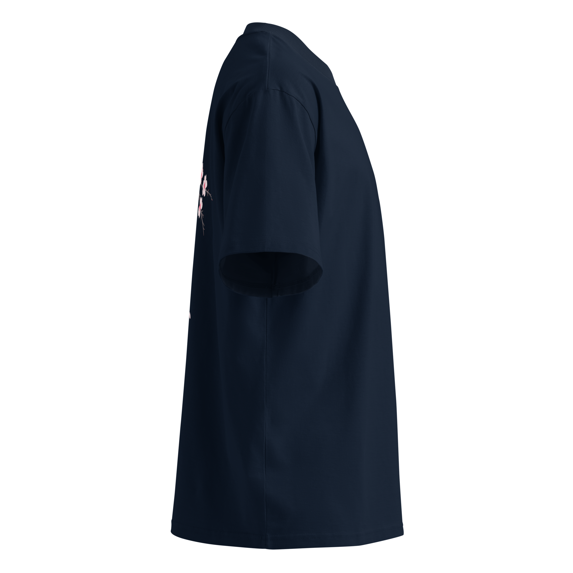 Sakura Shirt Backprint Schwarz/Navy