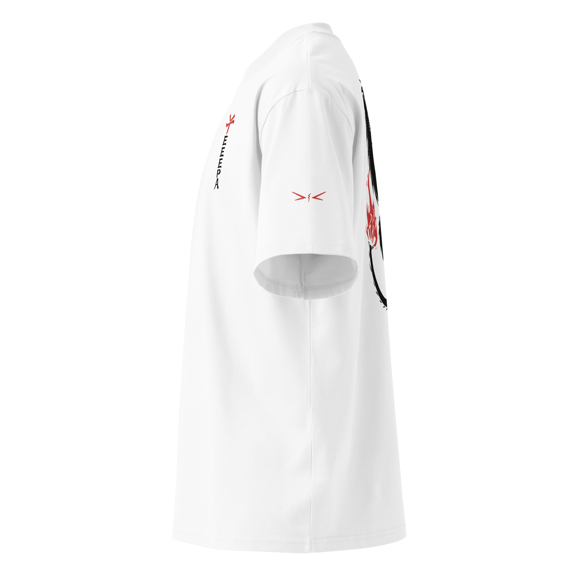 Drache Shirt Schwarz/Weiß