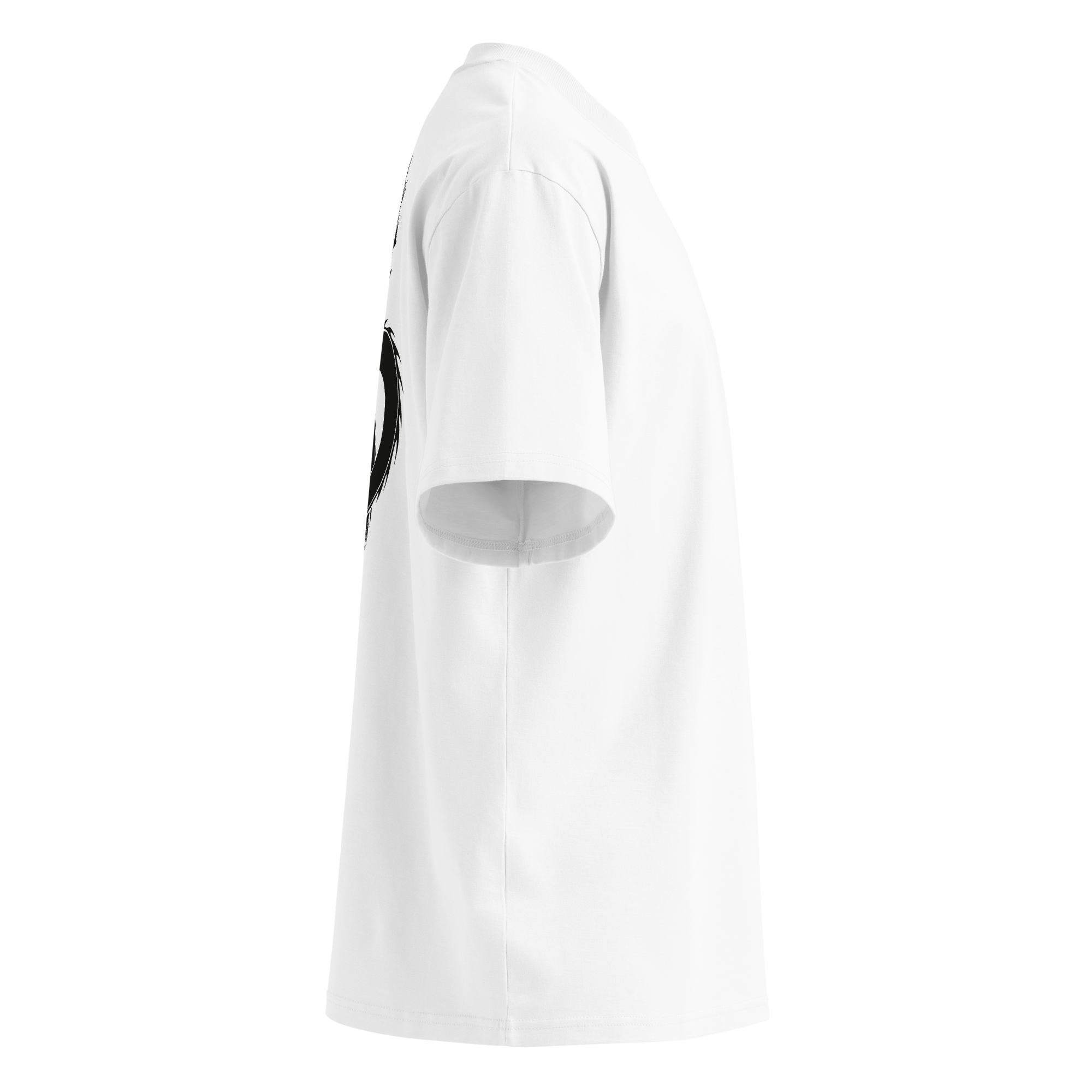 Drache Shirt Schwarz/Weiß